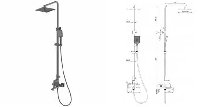 Душевая система WONZON & WOGHAND FLEX, Темный графит (WW-88047072-BGM) · Flex, Wonzon & Woghand, WW-88047072-BGM Душевая система WONZON & WOGHAND FLEX, Темный графит (WW-88047072-BGM) · Flex, Wonzon & Woghand, WW-88047072-BGM