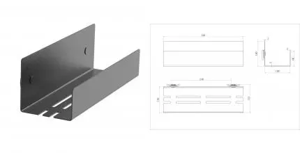 Полка для ванной WONZON & WOGHAND, Тёмный графит (WW-6131-BGM) · Wonzon & Woghand, WW-6131-BGM