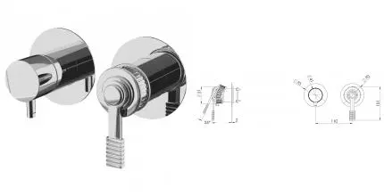 Внешняя часть смесителя «Remer» Atelier AL93ZPWB хром Внешняя часть смесителя «Remer» Atelier AL93ZPWB хром