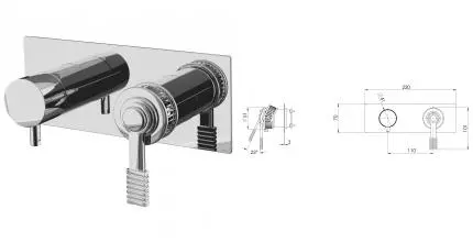 Внешняя часть смесителя «Remer» Atelier AL93ZWB хром Внешняя часть смесителя «Remer» Atelier AL93ZWB хром