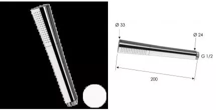 Ручной душ Daniel Diva A452S14, белый матовый, шт A452S14 · Daniel, A452S14