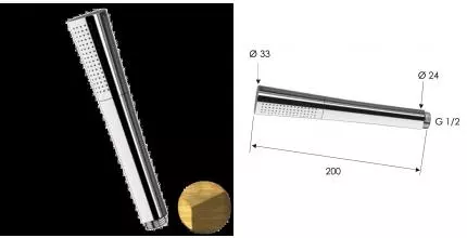 Ручной душ Daniel Diva A452S63, латунь состаренная, шт A452S63 · Daniel, A452S63