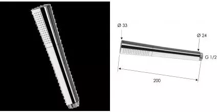 Ручной душ Daniel Diva A452SCR, хром, шт A452SCR · Daniel, A452SCR