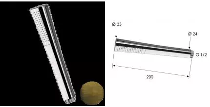 Ручной душ Daniel Diva A452SOM, латунь состаренная матовая, шт A452SOM · Daniel, A452SOM