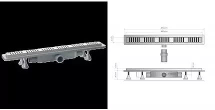 Дренажный канал 80 см OMP Tea Renova Eko Light 4943.276.8, шт 4943.276.8 · Remer, 4943.276.8
