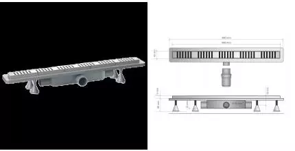 Дренажный канал 90 см OMP Tea Renova Eko Light 4943.376.8, шт 4943.376.8 · Remer, 4943.376.8