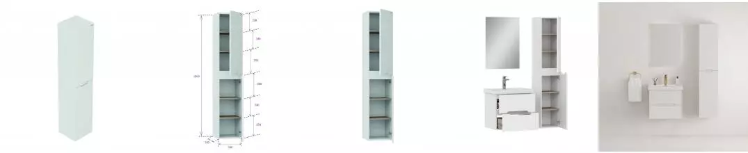 Пенал Айленд 30 подвесной, белый · Onika, 403086