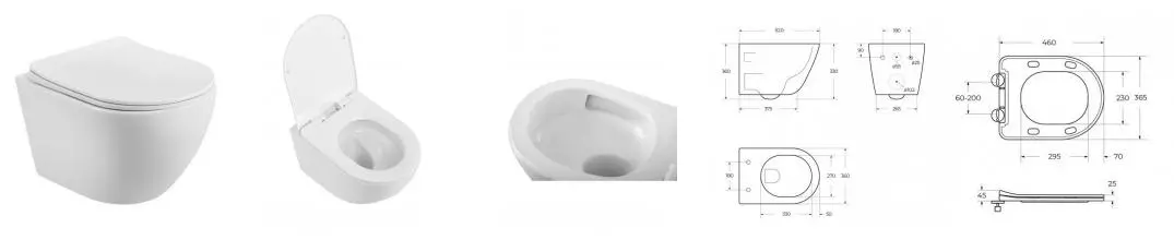 Подвесной унитаз безободковый «Belbagno» Marino BB7026CH-TOR/SC белый с сиденьем дюропласт с микролифтом белое Подвесной унитаз безободковый «Belbagno» Marino BB7026CH-TOR/SC белый с сиденьем дюропласт с микролифтом белое