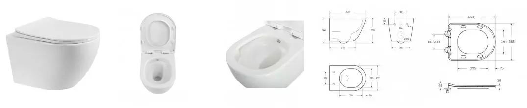 Подвесной унитаз безободковый «Belbagno» MARINO-TOR BB7026CH-TOR-BFS/SC белый с сиденьем дюропласт с микролифтом белое Подвесной унитаз безободковый «Belbagno» MARINO-TOR BB7026CH-TOR-BFS/SC белый с сиденьем дюропласт с микролифтом белое