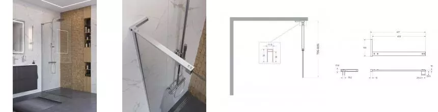 Душевая перегородка «Belbagno» UNO-L-1-TB-80-C-Cr 80/200 прозрачная/хром универсальная Душевая перегородка «Belbagno» UNO-L-1-TB-80-C-Cr 80/200 прозрачная/хром универсальная