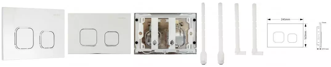 Кнопка смыва «Allen Brau» Evo O 9.2EV02.00 пластик хром Кнопка смыва «Allen Brau» Evo O 9.2EV02.00 пластик хром