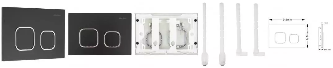 Кнопка смыва «Allen Brau» Evo O 9.2EV02.31 пластик чёрная матовая Кнопка смыва «Allen Brau» Evo O 9.2EV02.31 пластик чёрная матовая