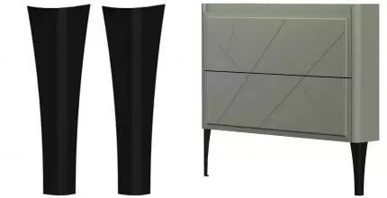 Комплект мебельных ножек «Allen Brau» Paris 334580 чёрных