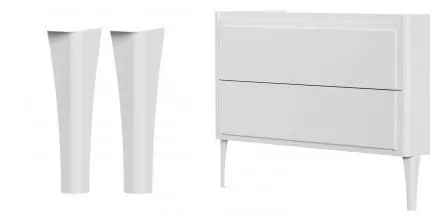 Комплект мебельных ножек «Allen Brau» Paris 342431 белых