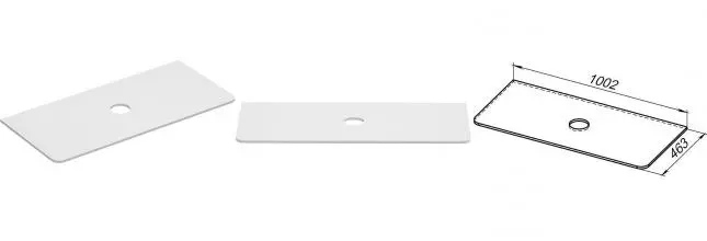 Мебельная столешница «Allen Brau» Paris 100 искусственный камень камень белый