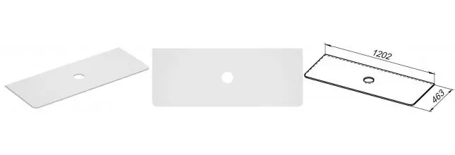 Мебельная столешница «Allen Brau» Paris 120 искусственный камень камень белый