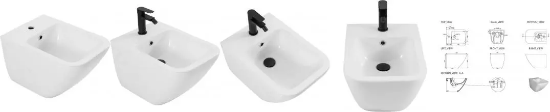 Подвесное биде «Allen Brau» Liberty 4.33016.20 белое Подвесное биде «Allen Brau» Liberty 4.33016.20 белое