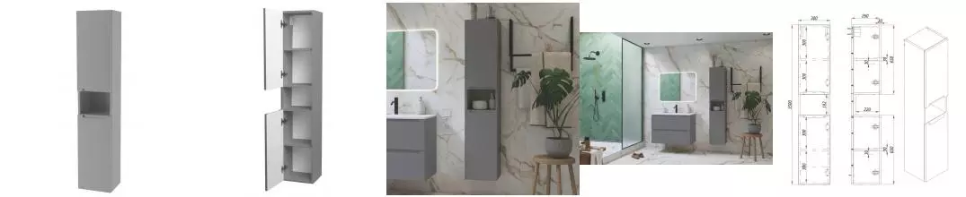 Пенал «ZOV» Дион 30 подвесной платиновый универсальный