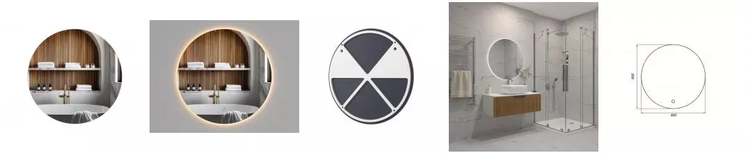 Зеркало «ZOV» 203 80 с сенсорным выключателем с подсветкой