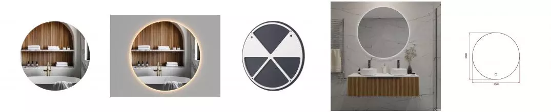 Зеркало «ZOV» 204 100 с сенсорным выключателем с подсветкой