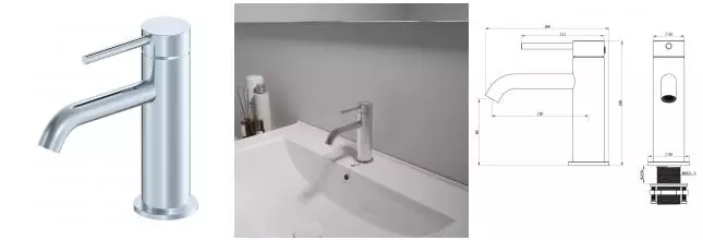 Смеситель для раковины «OLIVEEKA» Y OL-88139017-CR хром