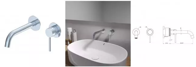 Смеситель для раковины с внутренней частью Oliveeka Y OL-88869017-CR, хром OL-88869017-CR · Y, OLIVEEKA, OL-88869017-CR