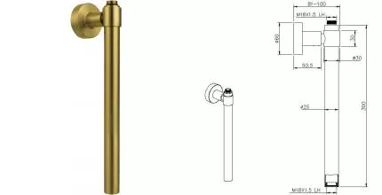 Удлинитель для штанги «Allen Brau» Priority/Fantasy 00345419 30 брашированное золото Удлинитель для штанги «Allen Brau» Priority/Fantasy 00345419 30 брашированное золото