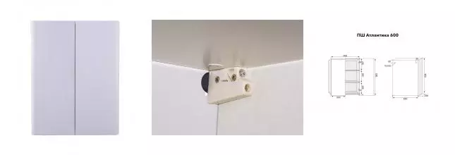 Подвесной шкаф «Style Line» Атлантика 60 подвесной белый Подвесной шкаф «Style Line» Атлантика 60 подвесной белый