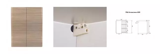 Подвесной шкаф «Style Line» Атлантика 60 подвесной ясень перламутр Подвесной шкаф «Style Line» Атлантика 60 подвесной ясень перламутр