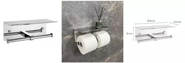 Держатель для туалетной бумаги «Fixsen» Hotel FX-31011-2 на стену хром