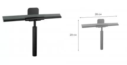 Водосгон «Fixsen» Hotel FX-31030B на стену с держателем чёрный