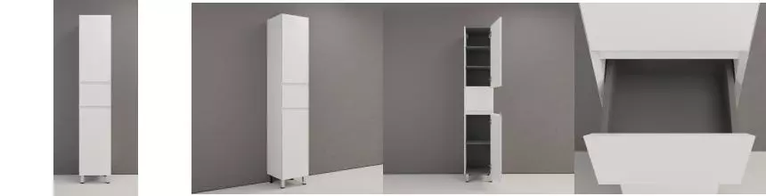 Пенал «Style Line» Манхэттен 36 белый матовый правый Пенал «Style Line» Манхэттен 36 белый матовый правый