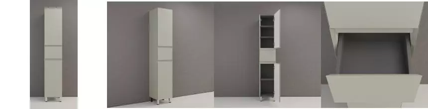 Пенал «Style Line» Манхэттен 36 олива правый