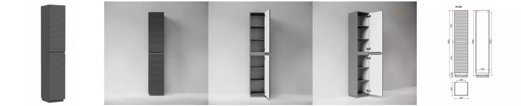 Пенал «Sancos» Folk Floor 35 угловой grey soft универсальный