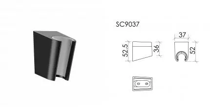 Держатель ручного душа Sancos, PVD SC9037GG · без серии, Sancos, SC9037GG