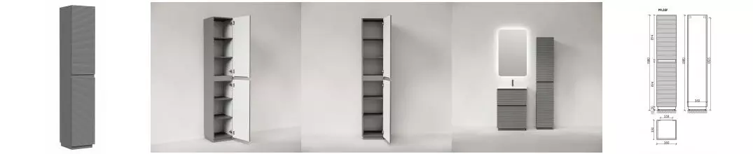 Пенал «Sancos» Folk Floor 35 угловой ergraut soft универсальный