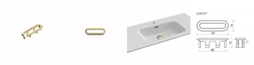 Обрамление перелива для раковины CN010BG · Sancos, CN010BG