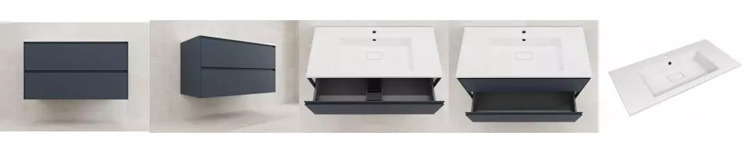 Тумба с раковиной «Style Line» Лима 100 (Line 100/48 белая) подвесная графит Тумба с раковиной «Style Line» Лима 100 (Line 100/48 белая) подвесная графит