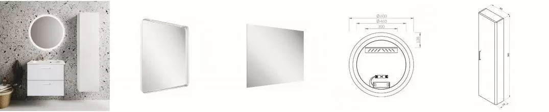 Мебель для ванной подвесная «Ravak» SD Balance II 60 белый Мебель для ванной подвесная «Ravak» SD Balance II 60 белый