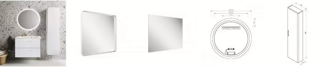 Мебель для ванной подвесная «Ravak» SD Balance II 80 белый