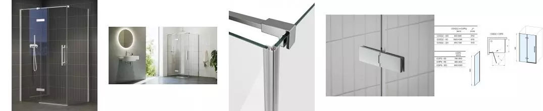 Душевой угол-ограждение «Ravak» Cool COSD2 100/100 квадратный Transparent/хром универсальный Душевой угол-ограждение «Ravak» Cool COSD2 100/100 квадратный Transparent/хром универсальный