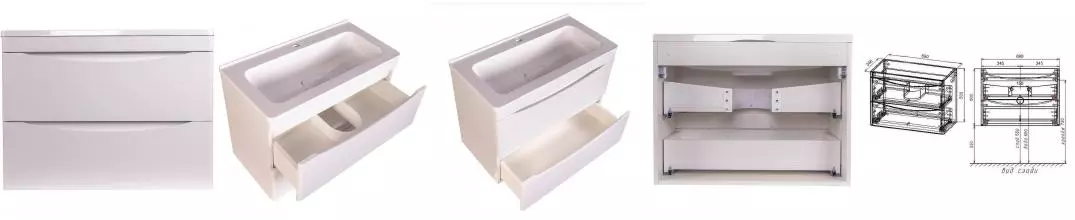 Тумба с раковиной «Style Line» Бергамо Мини 70 Люкс (Каре Люкс Мини 70/35) подвесная антискрейтч белая Тумба с раковиной «Style Line» Бергамо Мини 70 Люкс (Каре Люкс Мини 70/35) подвесная антискрейтч белая