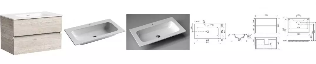 Тумба с раковиной «Sancos» Urban 80 (Grace 81/45,7) подвесная дуб галифакс натуральный Тумба с раковиной «Sancos» Urban 80 (Grace 81/45,7) подвесная дуб галифакс натуральный