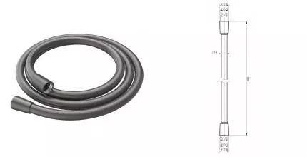 Душевой шланг «Cezares» CZR-FD-150-GM 150 см оружейная сталь Душевой шланг «Cezares» CZR-FD-150-GM 150 см оружейная сталь