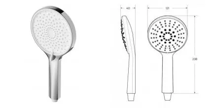 Ручная лейка «Cezares» CZR-D3F1-01 хром