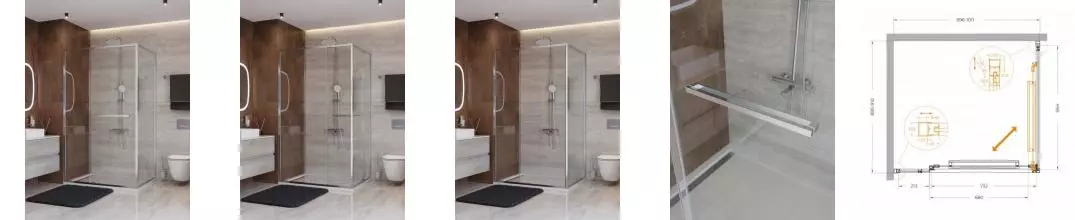 Душевой угол-ограждение «Cezares» LUX-AH-FS-11-100/90-C-CR 100/90 прозрачный/хром прямоугольный без поддона универсальный Душевой угол-ограждение «Cezares» LUX-AH-FS-11-100/90-C-CR 100/90 прозрачный/хром прямоугольный без поддона универсальный