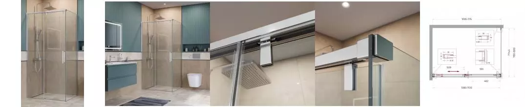 Душевой угол-ограждение «Belbagno» SOFT_CLOSE-1-AH-1-110/80-C-Cr 110/80 прозрачный/хром прямоугольный без поддона универсальный Душевой угол-ограждение «Belbagno» SOFT_CLOSE-1-AH-1-110/80-C-Cr 110/80 прозрачный/хром прямоугольный без поддона универсальный