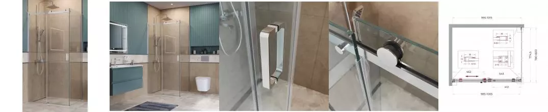 Душевой угол-ограждение «Belbagno» SOFT_CLOSE-2-AH-1-100/80-C-Cr 100/80 прозрачный/хром прямоугольный без поддона универсальный Душевой угол-ограждение «Belbagno» SOFT_CLOSE-2-AH-1-100/80-C-Cr 100/80 прозрачный/хром прямоугольный без поддона универсальный