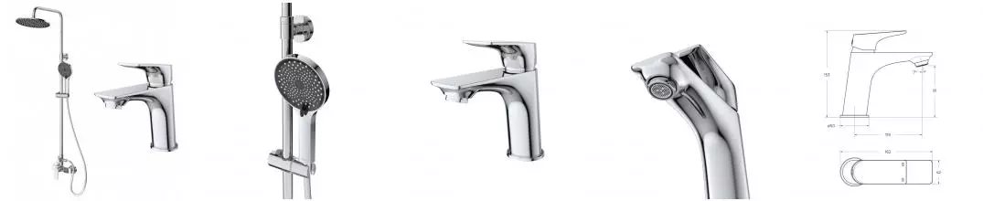 Комплект смесителей «Belbagno» MARINO-DOCM/LVM-CRM хром Комплект смесителей «Belbagno» MARINO-DOCM/LVM-CRM хром