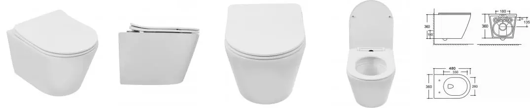 Подвесной унитаз безободковый «Aquanet» Atago 3.0 W T 347999 белый с сиденьем дюропласт с микролифтом белое Подвесной унитаз безободковый «Aquanet» Atago 3.0 W T 347999 белый с сиденьем дюропласт с микролифтом белое